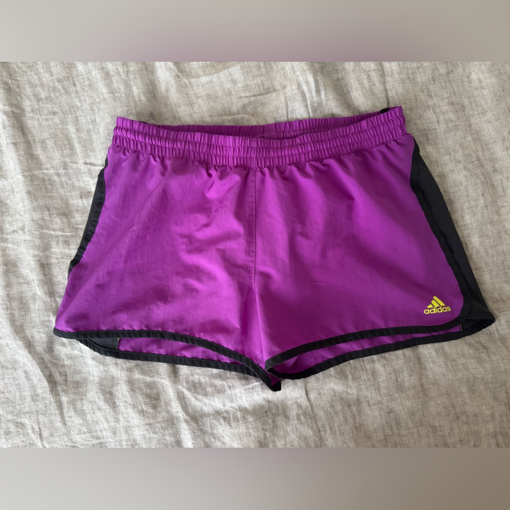 Adidas Women's Vibrant Purple Athletic Shorts